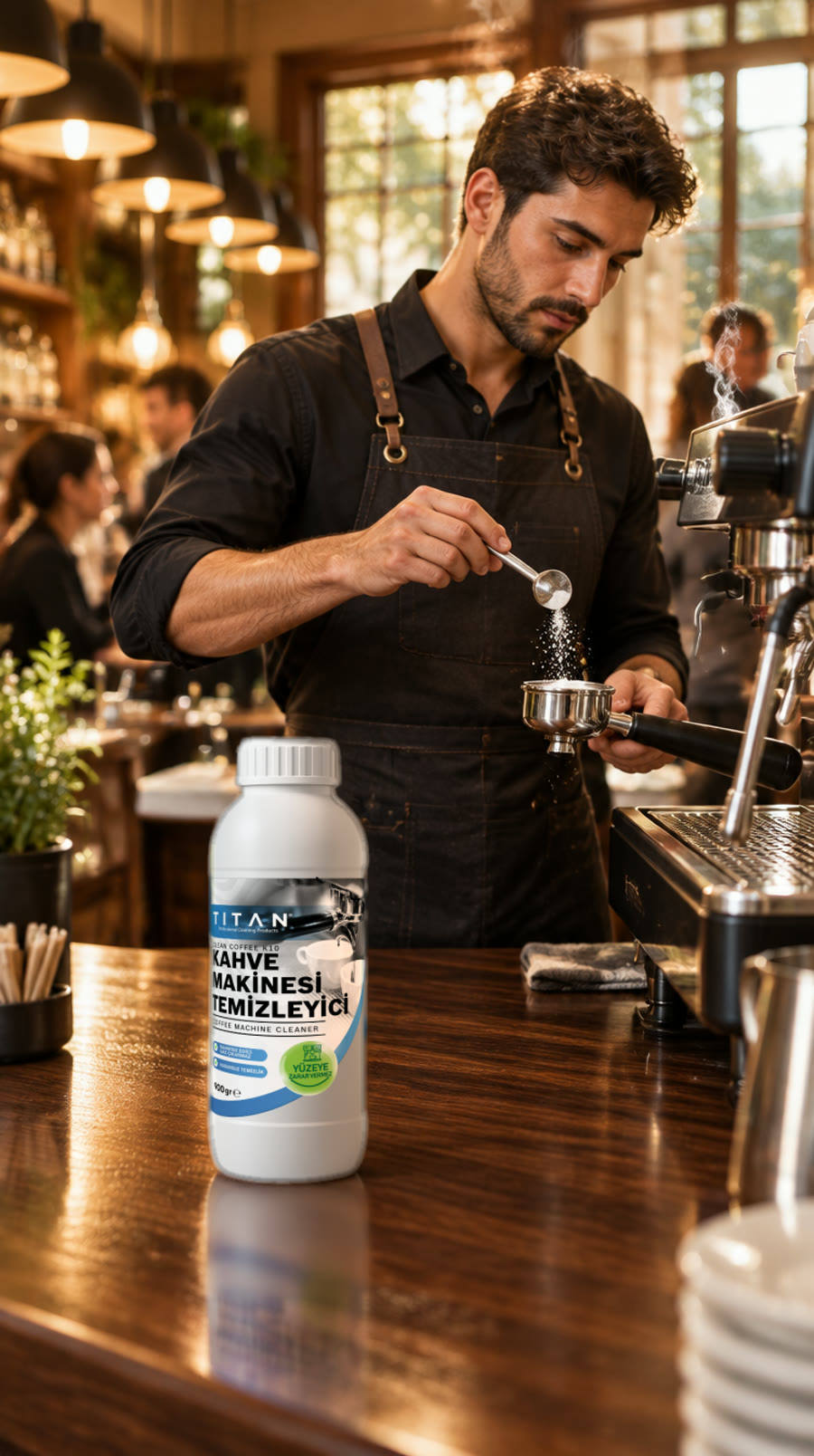 Titan Clean Coffee K10 — baristanın tezgâhında